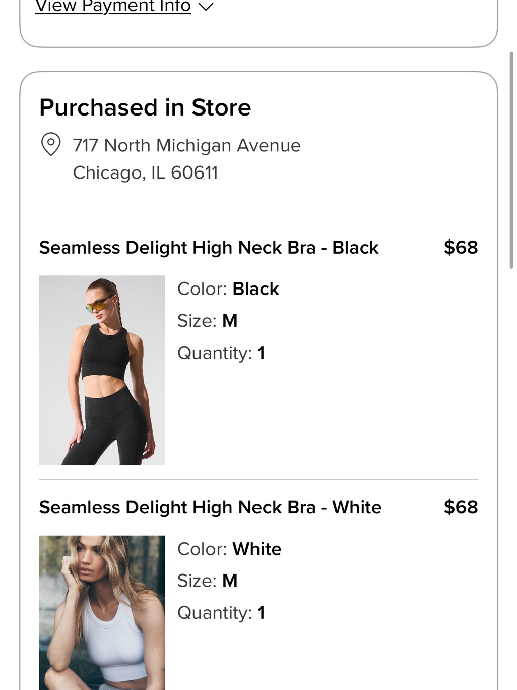 Alo Yoga Black Seamless Delight High Neck Bra — image 3 of 3